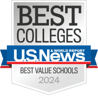 Badge for 뿪¼ ranked as best value school by US News and World Report, 2024